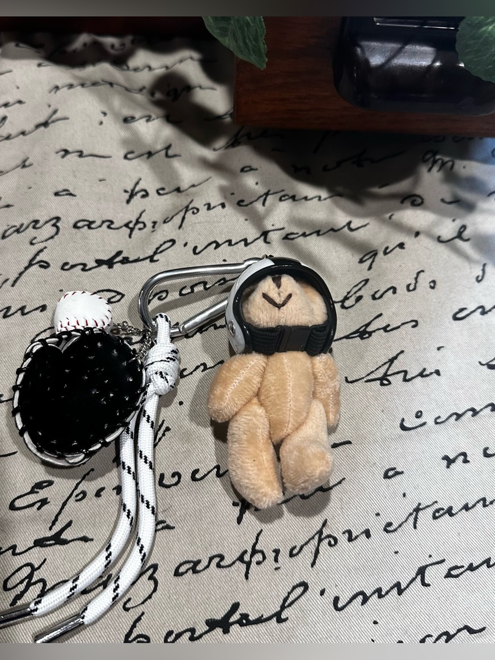 UO Sports Bear Keychain Bag Charm